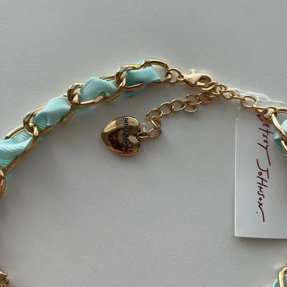 Betsey Johnson Holiday Bauble Bib Christmas Charm Necklace New - Picture 5 of 5